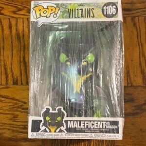 Funko Villains Maleficent Dragon Figure - Green and Black